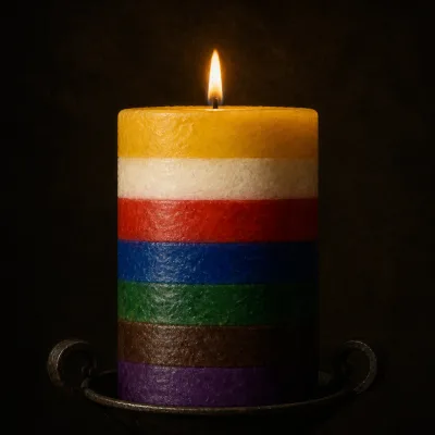 Vela de siete colores